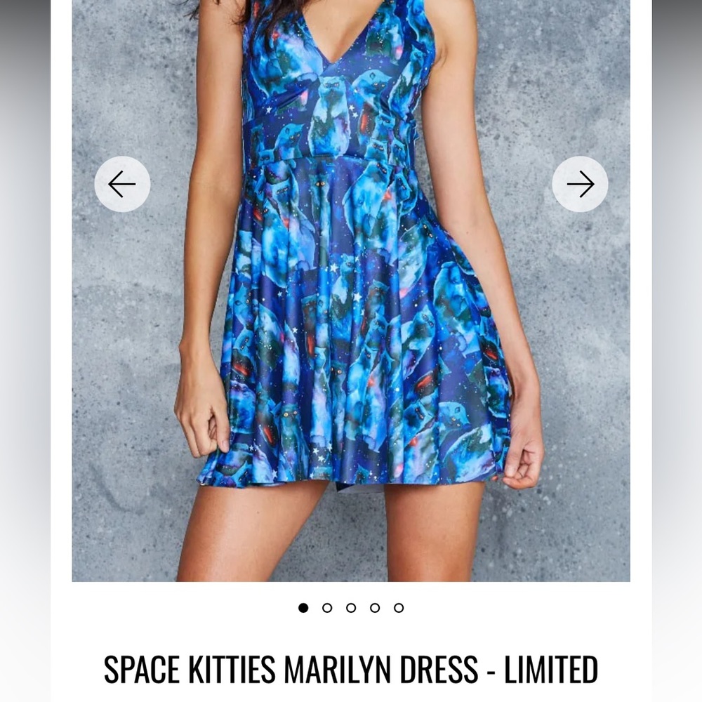BLACKMILK X LORA ZOMBIE SPACE KITTIES MARILYN DRESS size XL